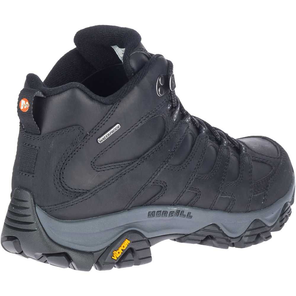 Botas De Senderismo Merrell Moab 3 Mid Anchos Hombre Negros | México-2266387