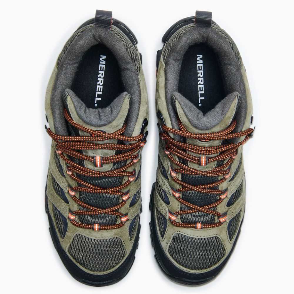 Botas De Senderismo Merrell Moab 3 Mid Hombre Verde Oliva | México-3298