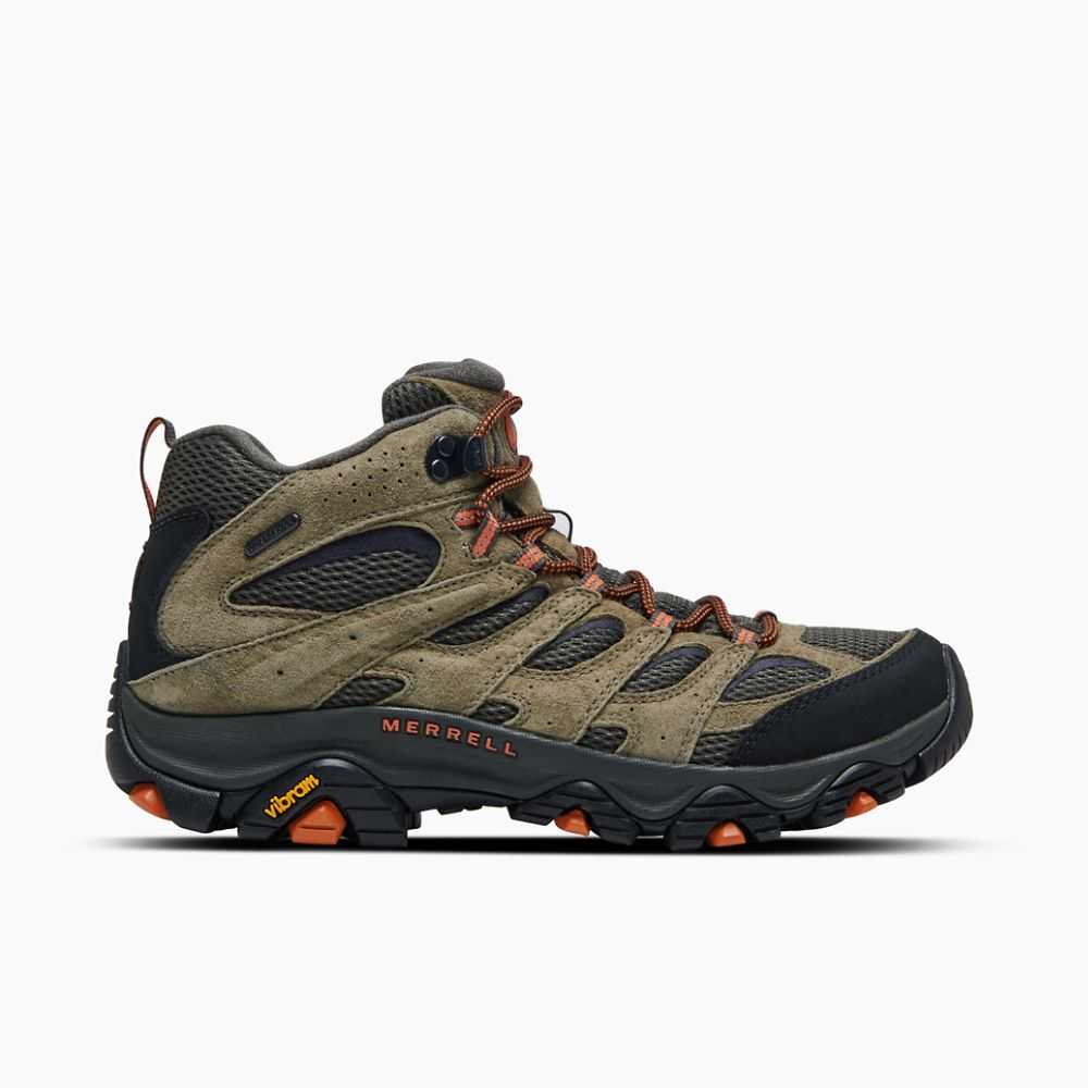 Botas De Senderismo Merrell Moab 3 Mid Hombre Verde Oliva | México-3298