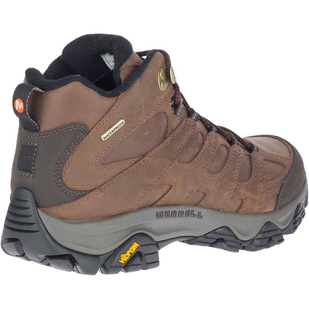 Botas De Senderismo Merrell Moab 3 Mid Hombre Marrom | México-6732094