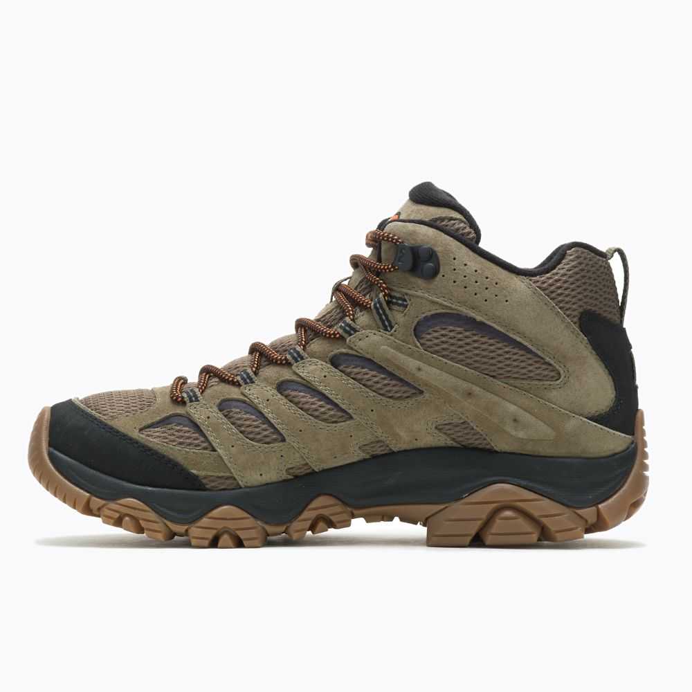 Botas De Senderismo Merrell Moab 3 Mid Hombre Verde Oliva | México-9204766