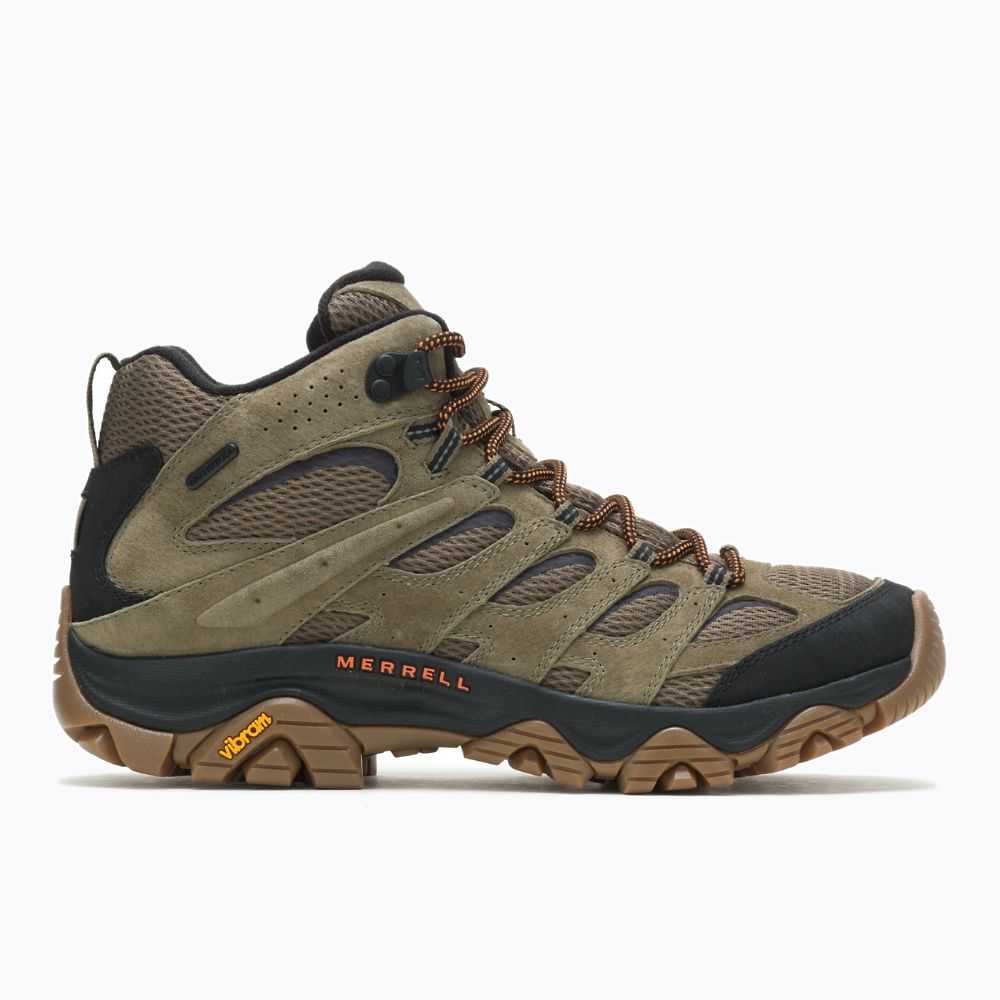 Botas De Senderismo Merrell Moab 3 Mid Hombre Verde Oliva | México-9204766