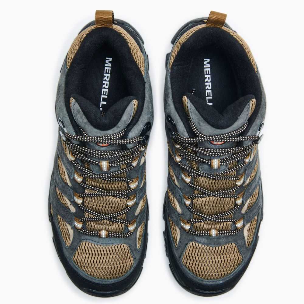 Botas De Senderismo Merrell Moab 3 Mid Hombre Marrom Claro Grises | México-9623402