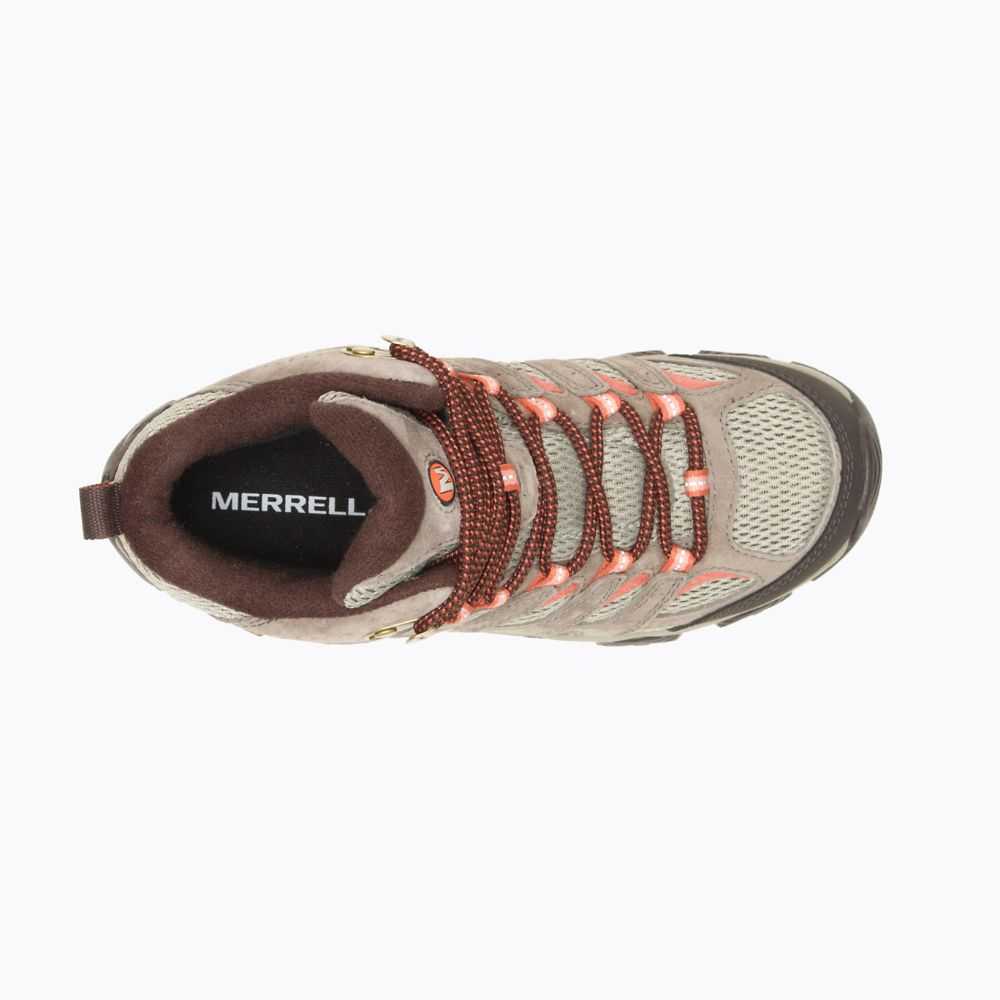 Botas De Senderismo Merrell Moab 3 Mid Mujer Marrom | México-4678236