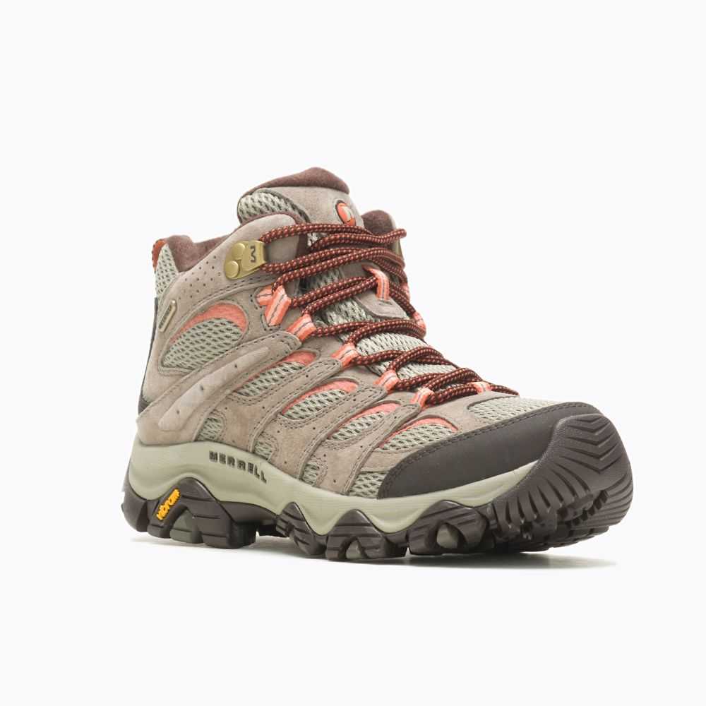 Botas De Senderismo Merrell Moab 3 Mid Mujer Marrom | México-4678236