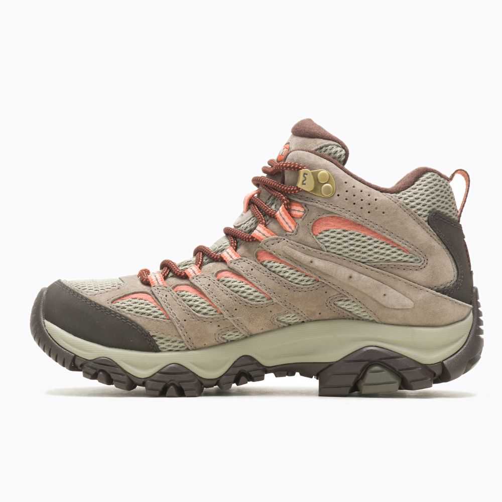 Botas De Senderismo Merrell Moab 3 Mid Mujer Marrom | México-4678236