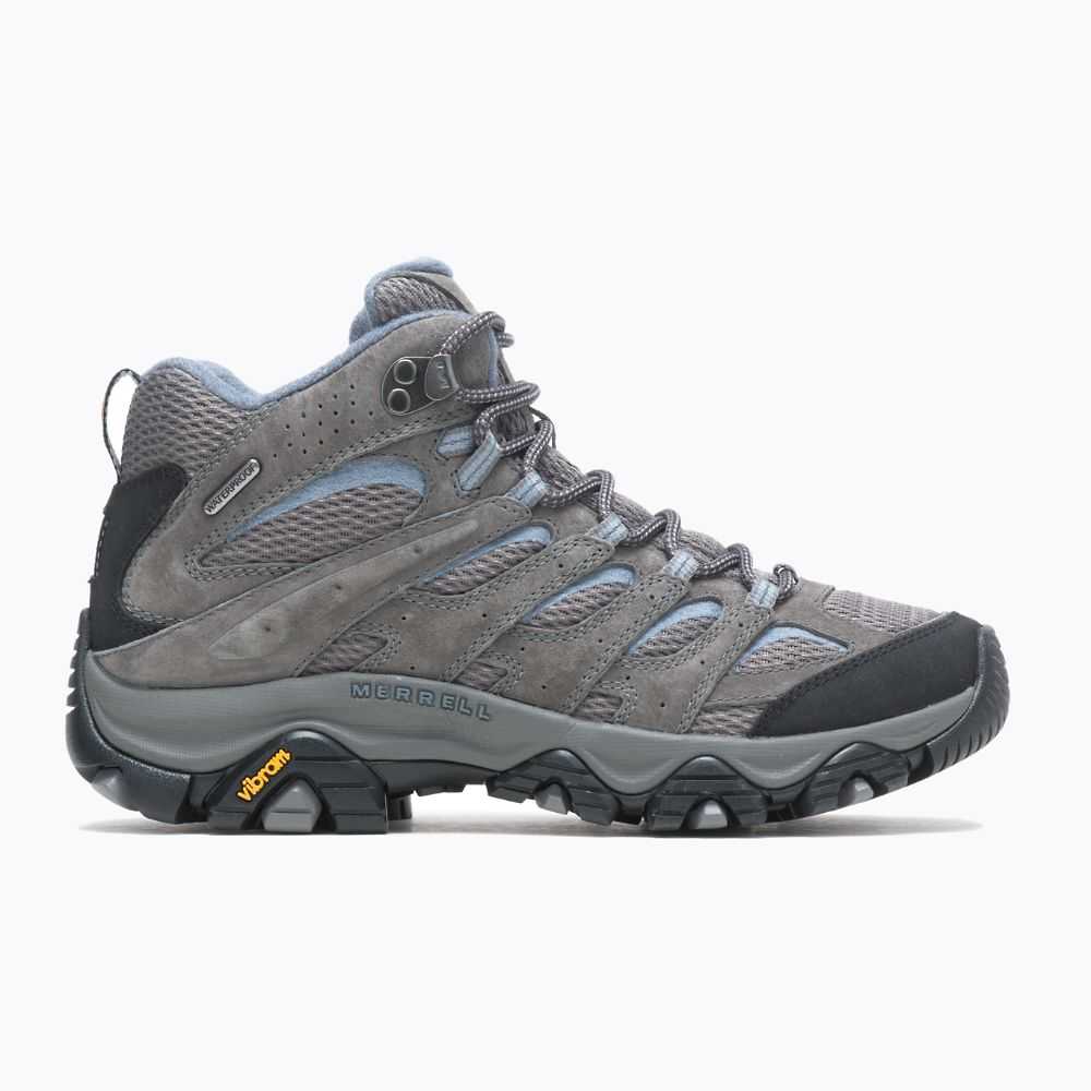 Botas De Senderismo Merrell Moab 3 Mid Mujer Grises | México-9326247