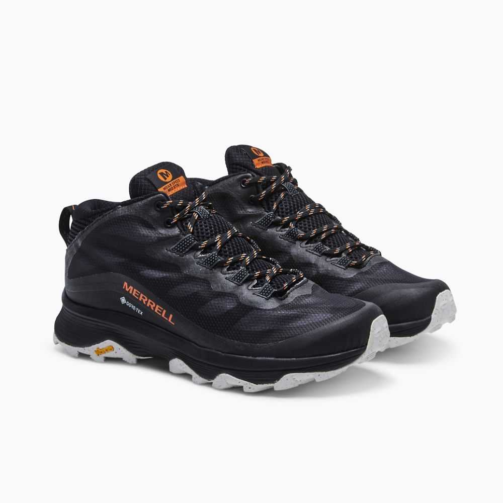 Botas De Senderismo Merrell Moab Speed Mid GORE-TEX® Hombre Negros | México-2832760