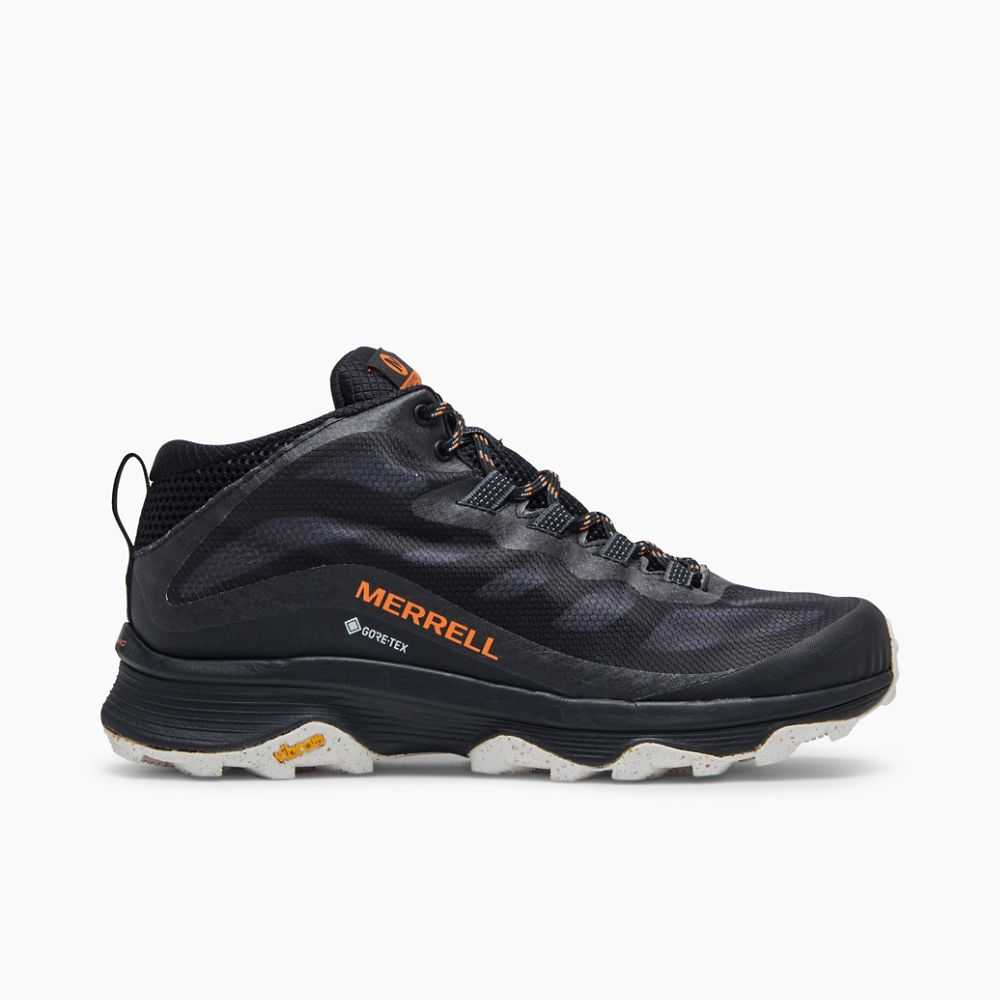 Botas De Senderismo Merrell Moab Speed Mid GORE-TEX® Hombre Negros | México-2832760