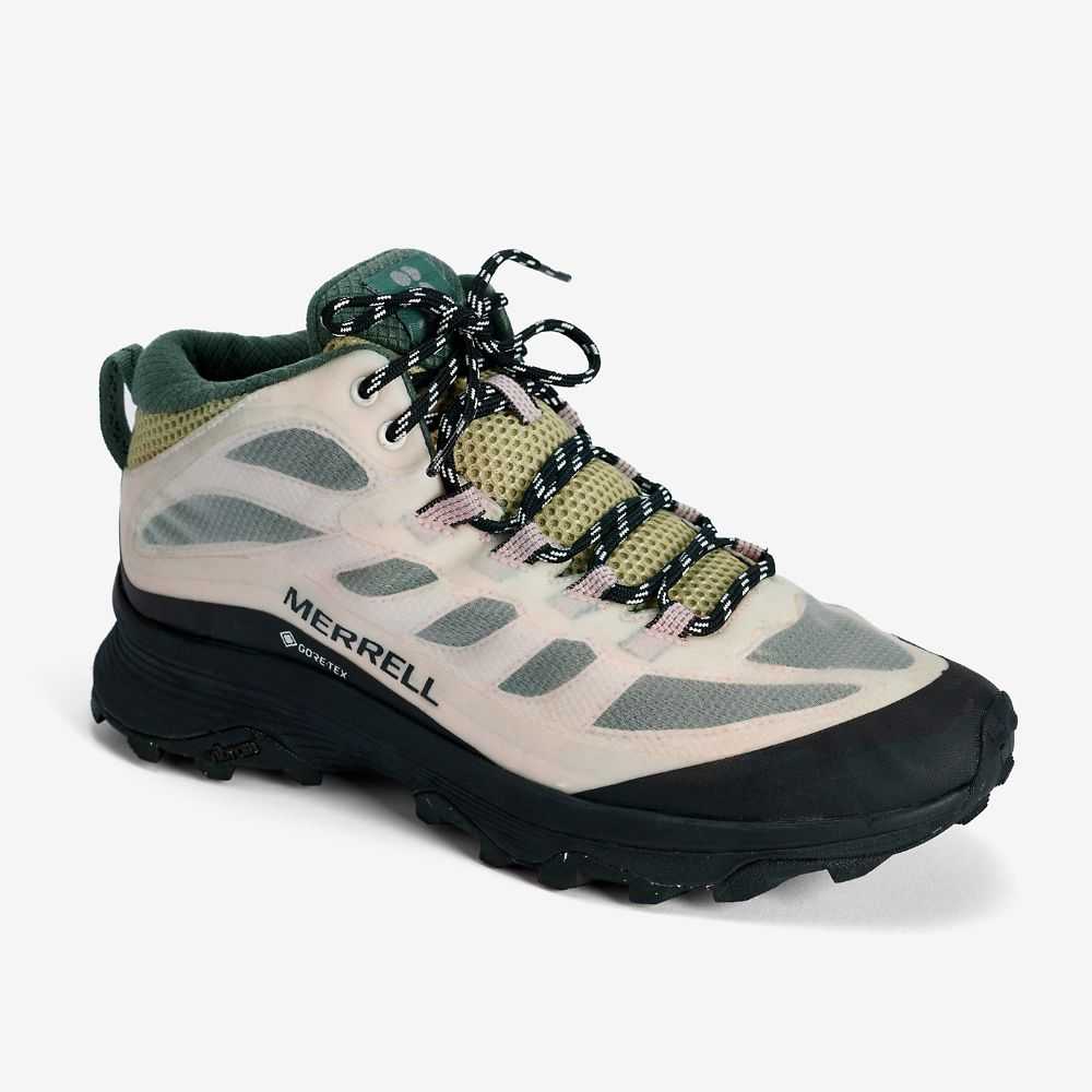 Botas De Senderismo Merrell Moab Speed Mid GORE-TEX® X Sweaty Betty Mujer Blancos Rosas | México-6602298