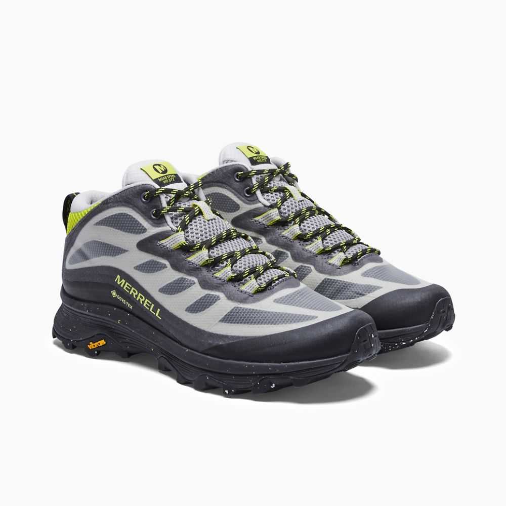 Botas De Senderismo Merrell Moab Speed Mid GORE-TEX® Hombre Grises Oscuro | México-6682497