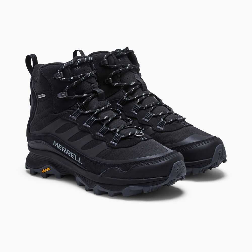 Botas De Senderismo Merrell Moab Speed Thermo Mid Hombre Negros | México-0642263