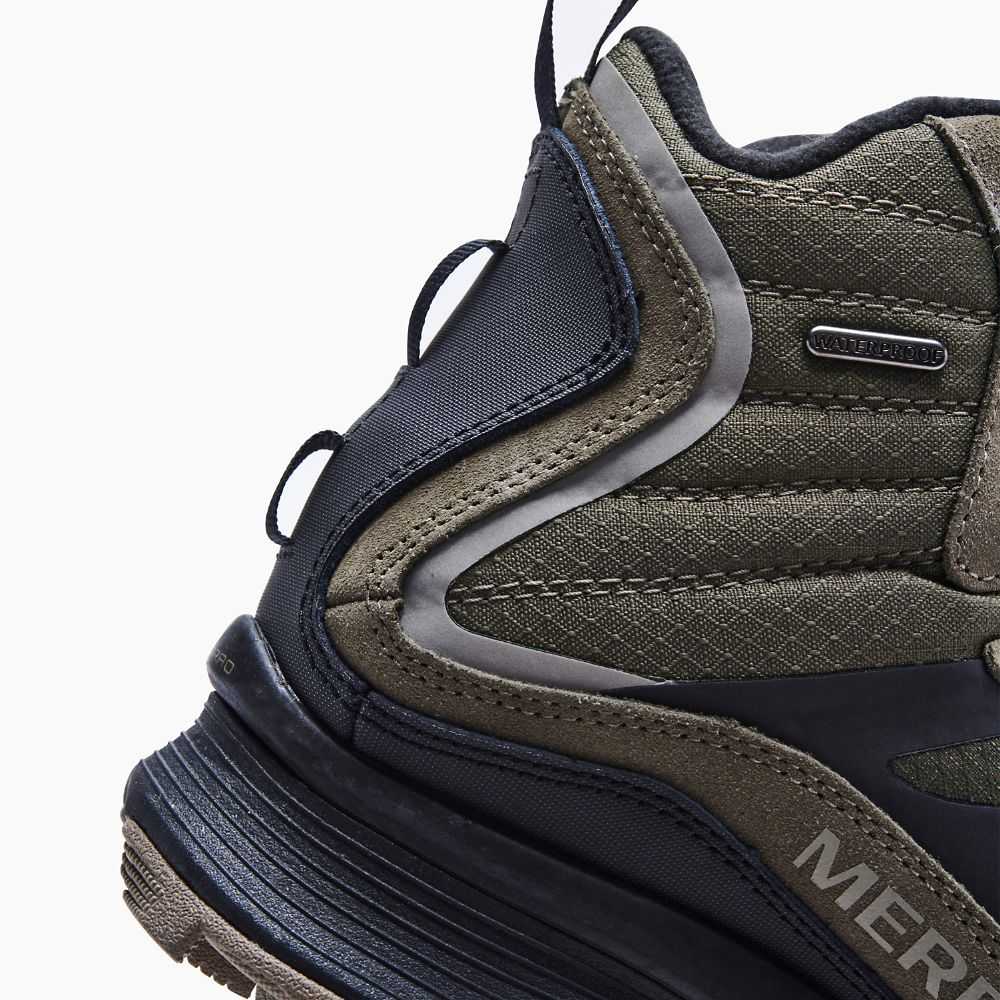 Botas De Senderismo Merrell Moab Speed Thermo Mid Hombre Verde Oliva | México-7496280