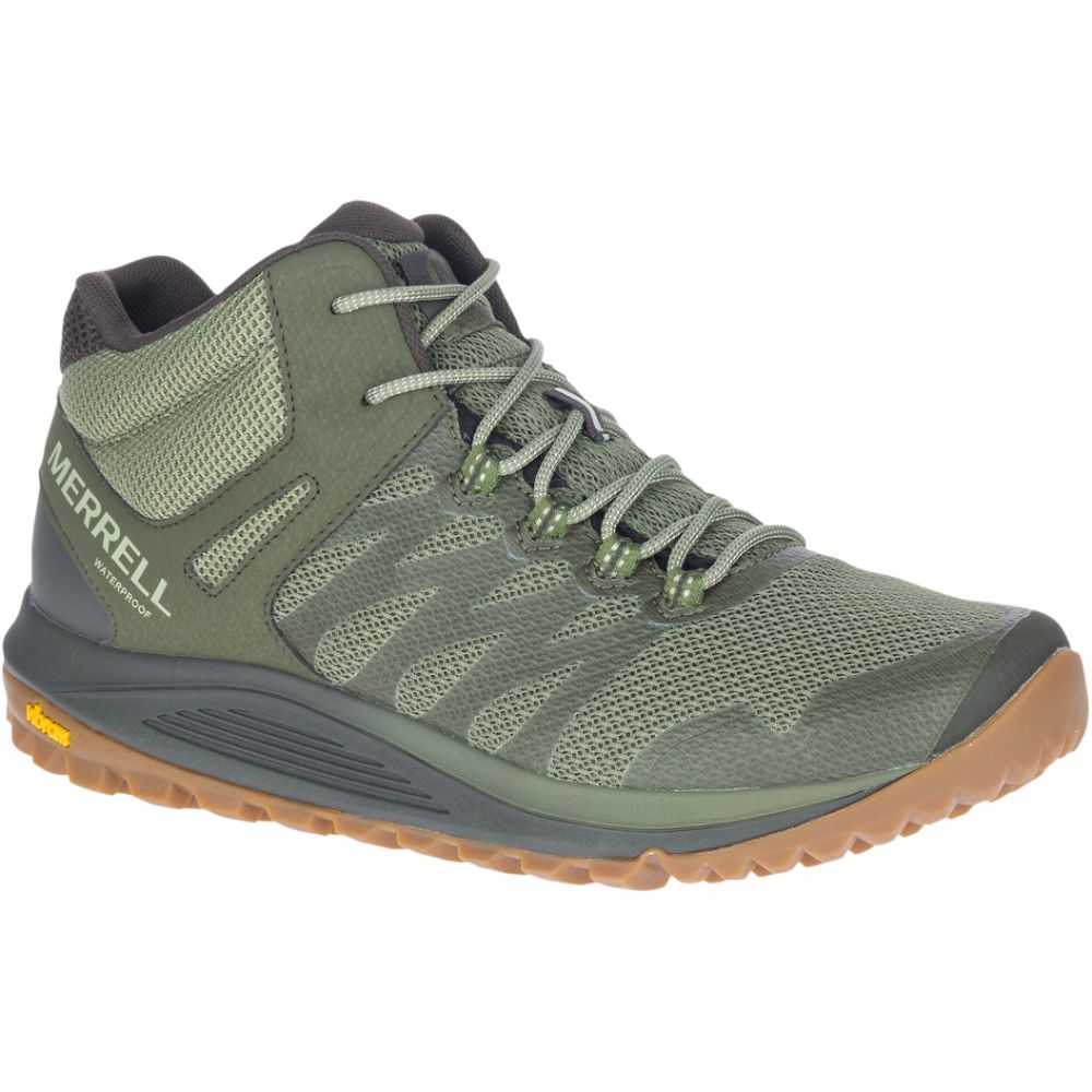 Botas De Senderismo Merrell Nova 2 Mid Anchos Hombre Verdes Oscuro | México-2729638