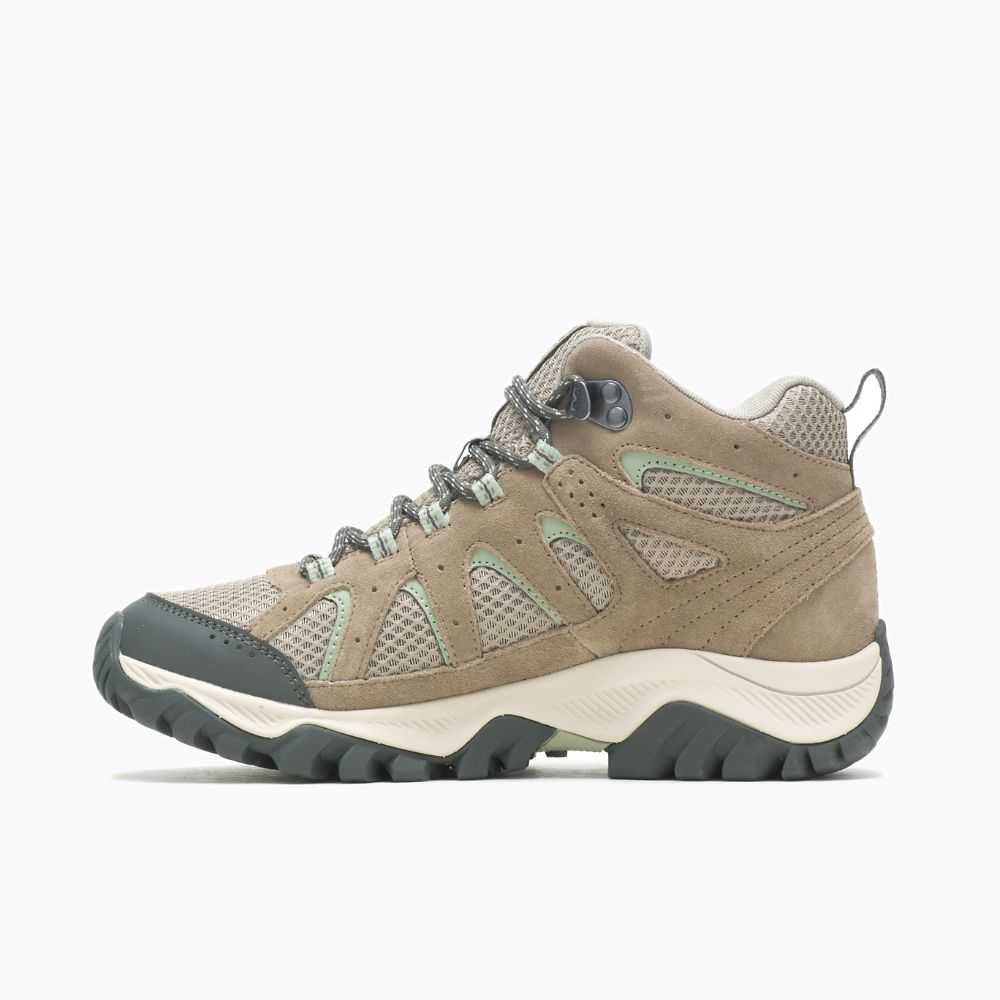 Botas De Senderismo Merrell Oakcreek Mid Mujer Grises | México-0643698