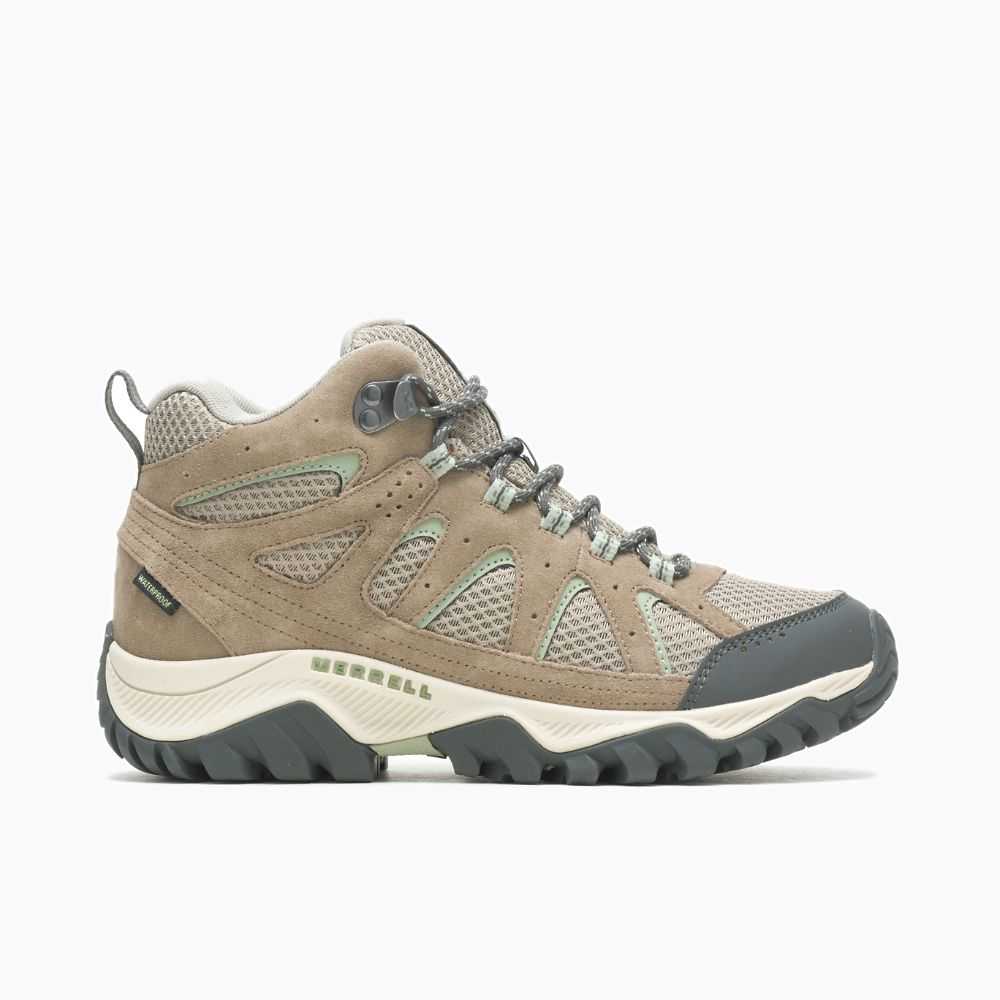 Botas De Senderismo Merrell Oakcreek Mid Mujer Grises | México-0643698