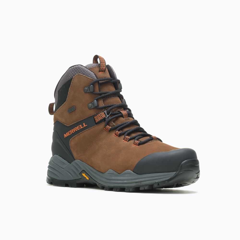 Botas De Senderismo Merrell Phaserbound 2 Altos Hombre Marrom Oscuro | México-6984022