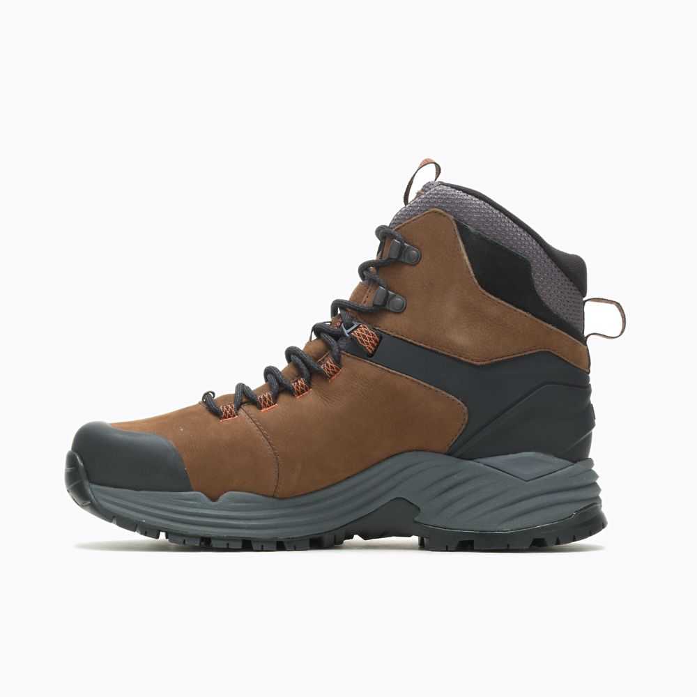 Botas De Senderismo Merrell Phaserbound 2 Altos Hombre Marrom Oscuro | México-6984022