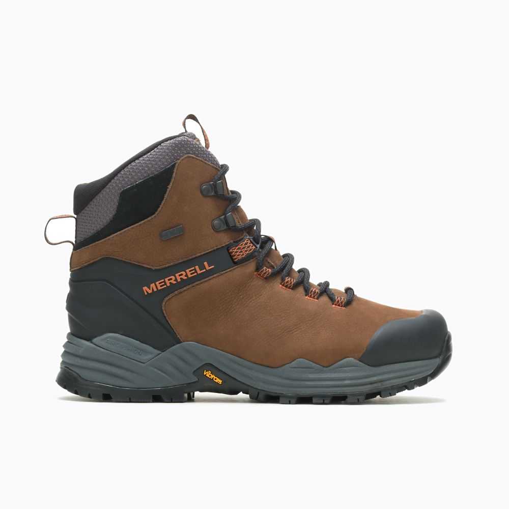 Botas De Senderismo Merrell Phaserbound 2 Altos Hombre Marrom Oscuro | México-6984022