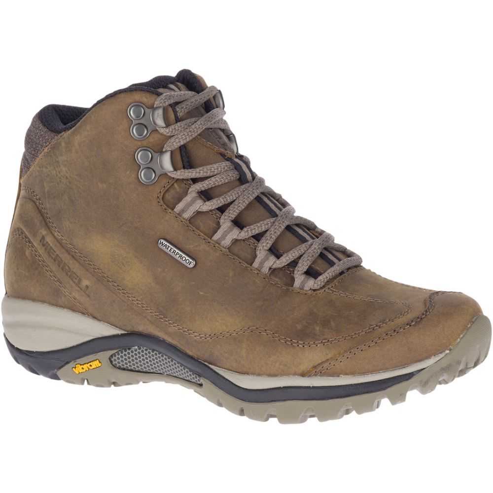 Botas De Senderismo Merrell Siren Traveller 3 Mid Mujer Grises Marrom | México-8679062