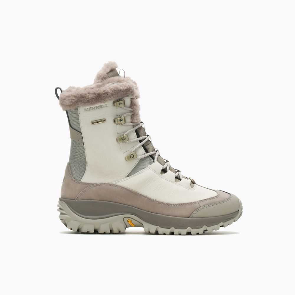 Botas De Senderismo Merrell Thermo Rhea Mid Mujer Beige | México-6826723