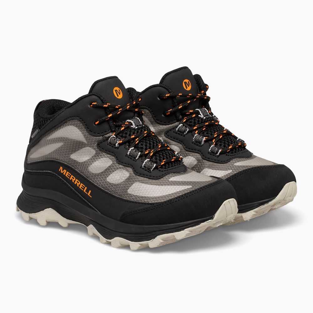 Botas Impermeables Merrell Moab Speed Mid Niña Negros | México-2209876