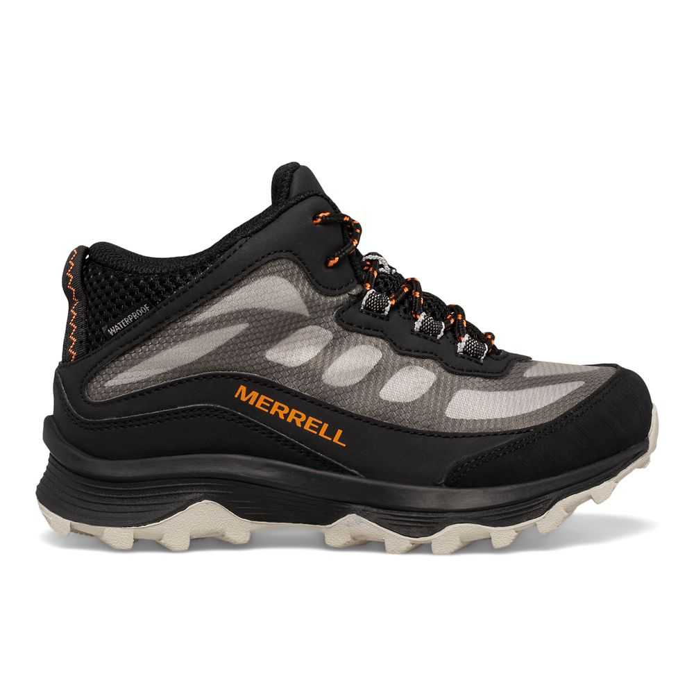 Botas Impermeables Merrell Moab Speed Mid Niña Negros | México-2209876