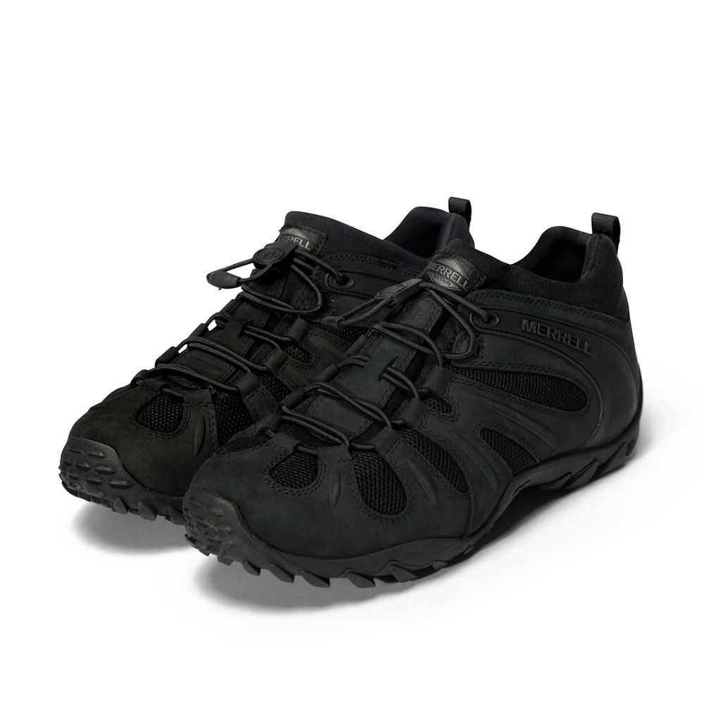 Botas Militares Merrell Cham 8 Stretch Tactical Hombre Negros | México-6720496