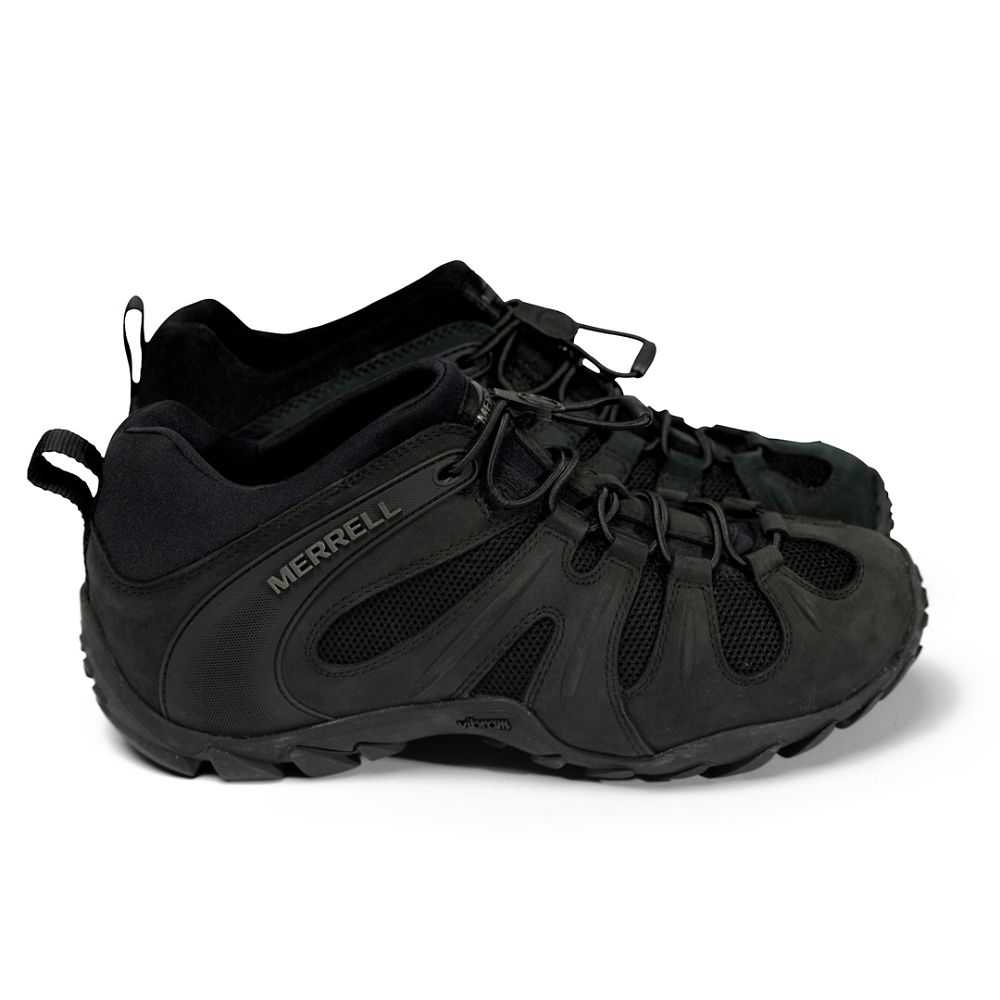 Botas Militares Merrell Cham 8 Stretch Tactical Hombre Negros | México-6720496