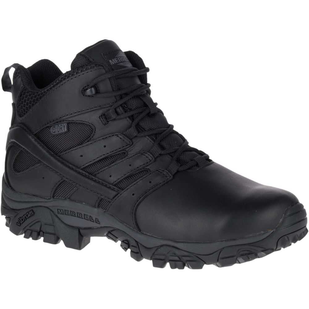 Botas Militares Merrell Moab 2 Mid Tactical Hombre Negros | México-0642872