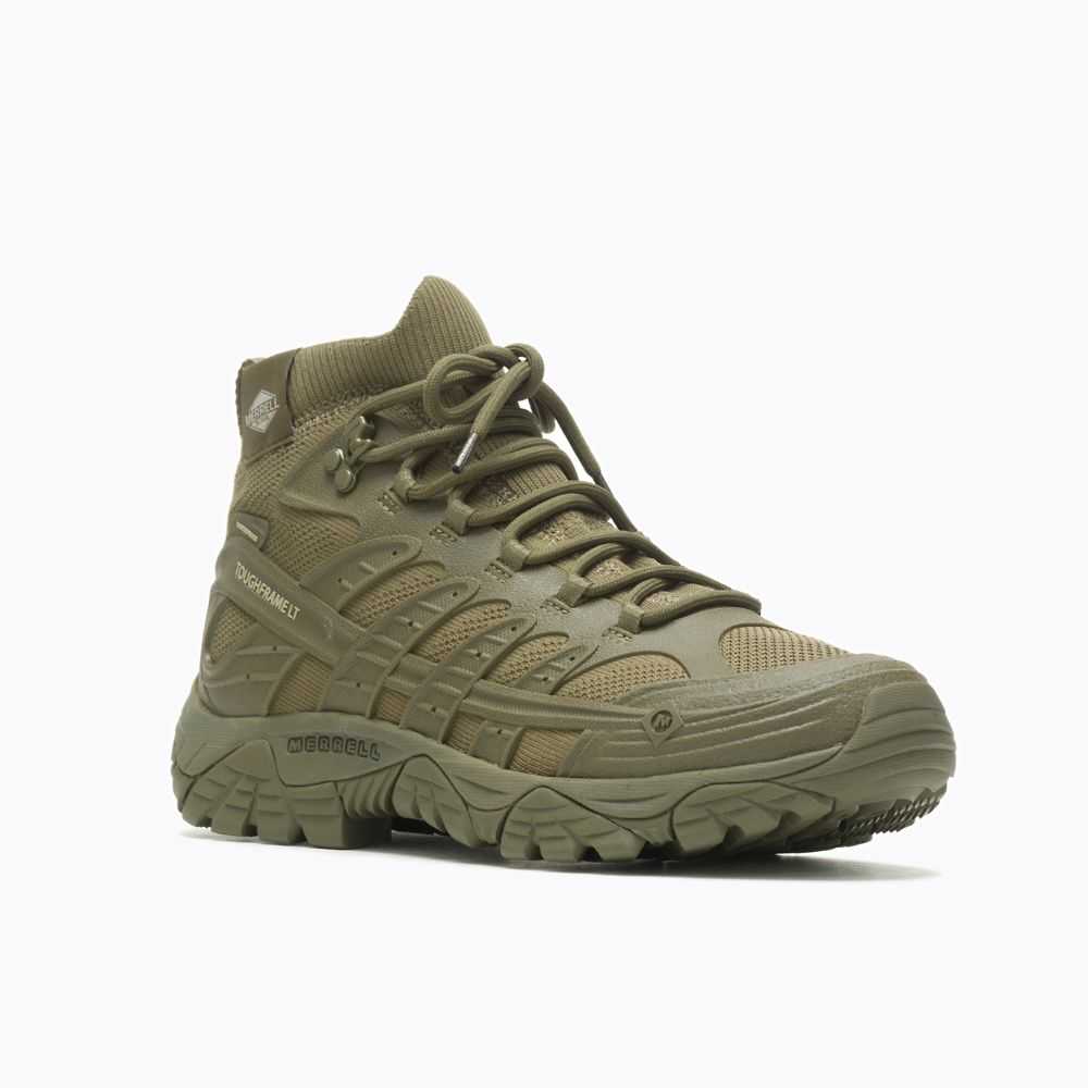 Botas Militares Merrell Moab Velocity Tactical Mid Hombre Verde Oliva | México-8603267