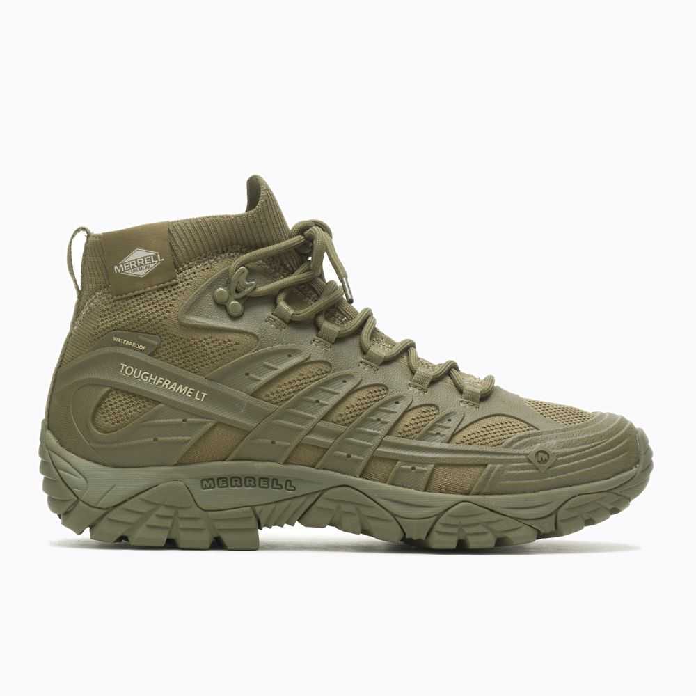 Botas Militares Merrell Moab Velocity Tactical Mid Hombre Verde Oliva | México-8603267