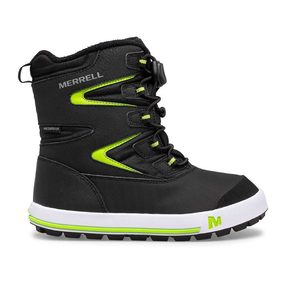 Botas Nieve Merrell Snow Bank 3.0 Niño Negros Grises Verdes | México-4282036