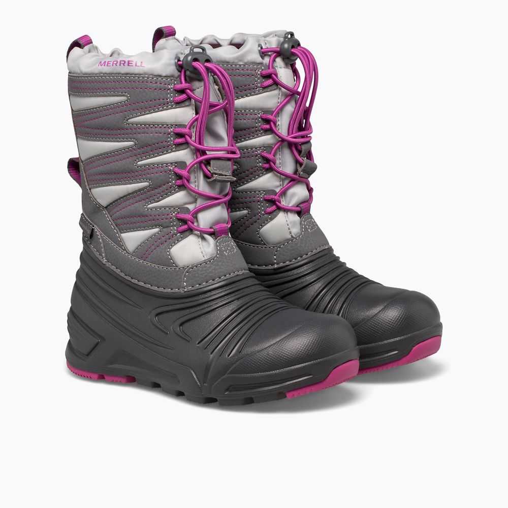 Botas Nieve Merrell Snow Quest Lite 3.0 Niño Grises Fucsia | México-2086496