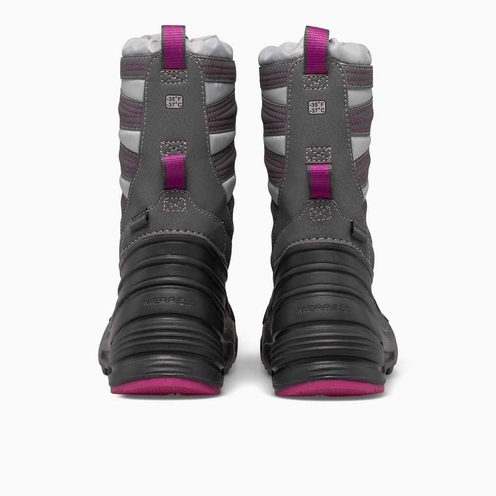 Botas Nieve Merrell Snow Quest Lite 3.0 Niño Grises Fucsia | México-2086496