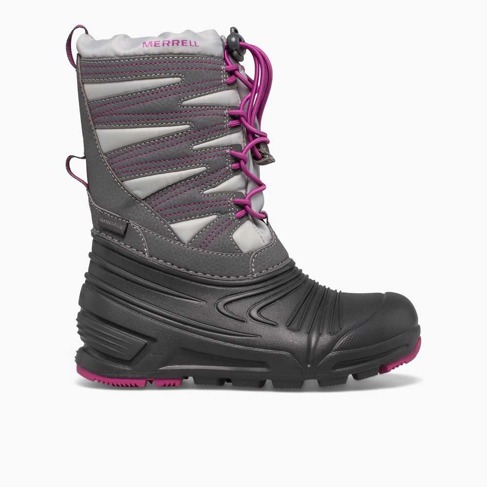 Botas Nieve Merrell Snow Quest Lite 3.0 Niño Grises Fucsia | México-2086496