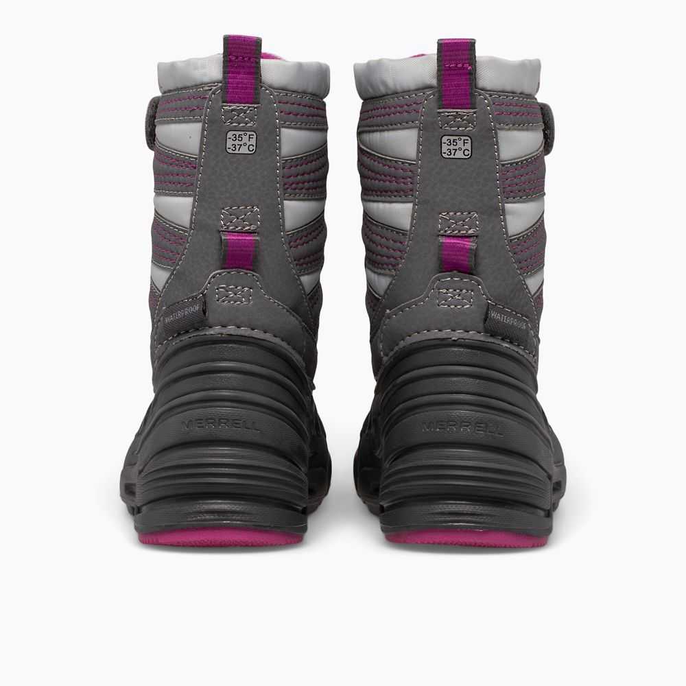 Botas Nieve Merrell Snow Quest Lite 3.0 Niña Grises Fucsia | México-6398422