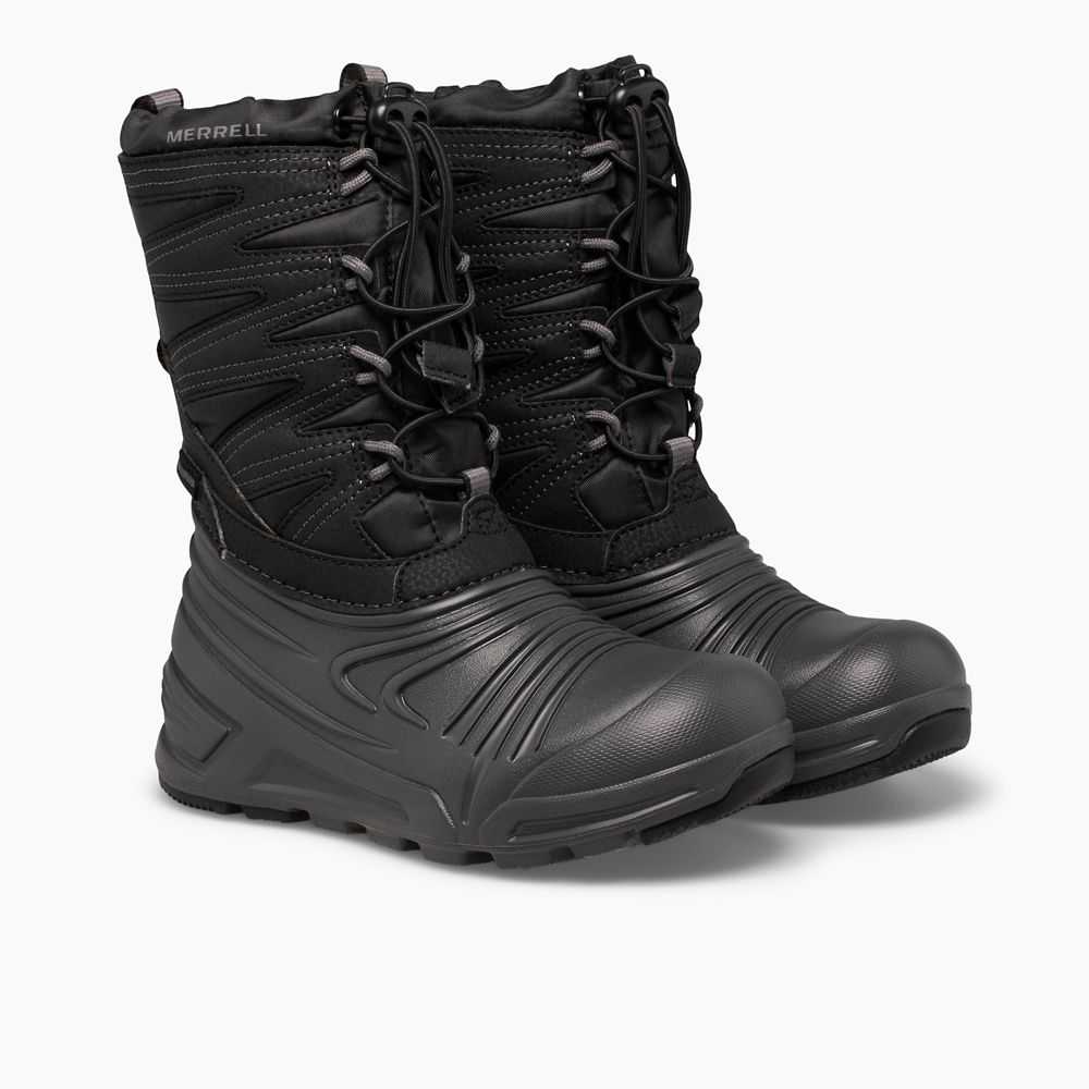 Botas Nieve Merrell Snow Quest Lite 3.0 Niña Negros Grises | México-7028