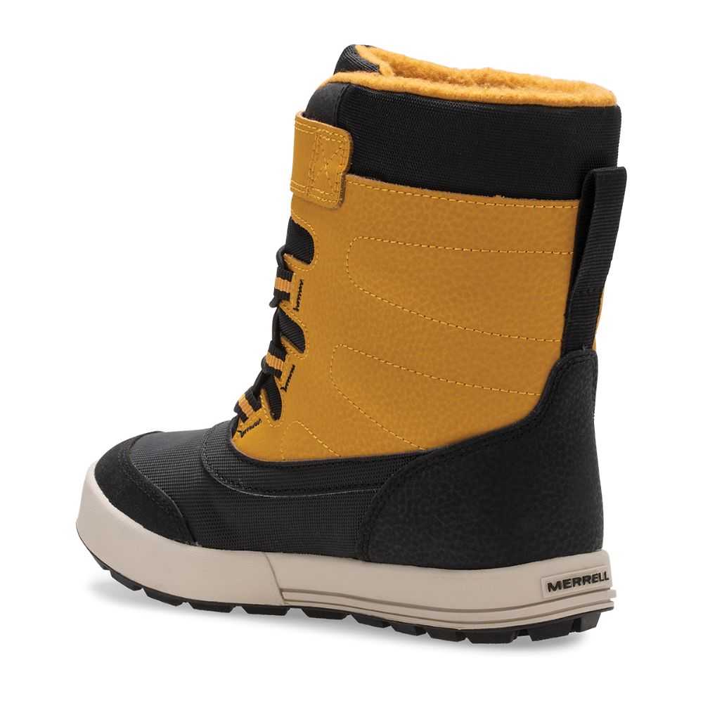 Botas Nieve Merrell Snowstorm Niña Marrom Amarillos Negros | México-2890264