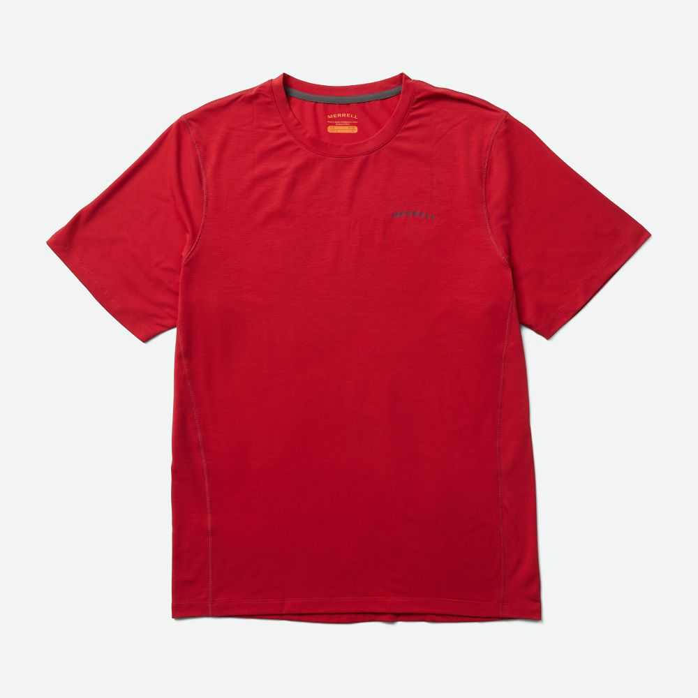 Camisas Merrell Tencel Hombre Rojos | México-8790266