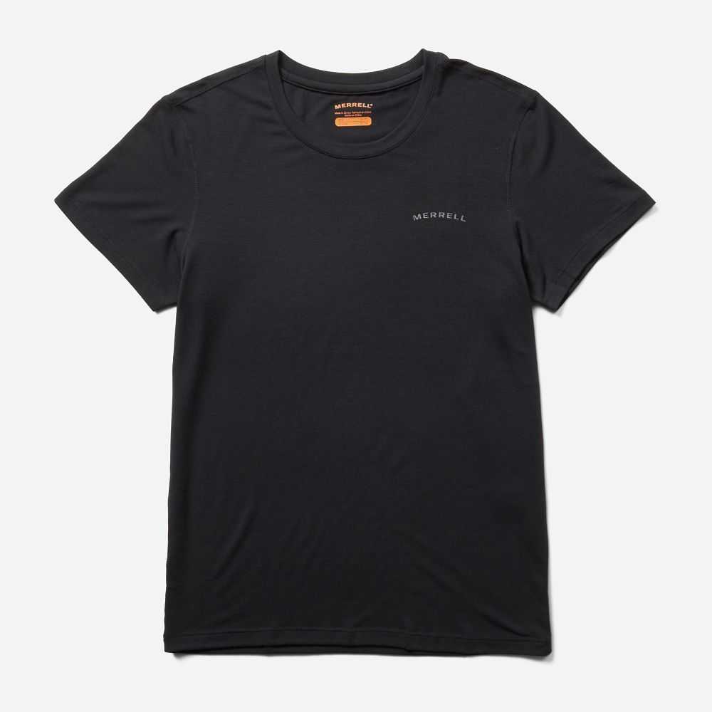 Camisas Merrell Tencel Mujer Negros | México-8204269