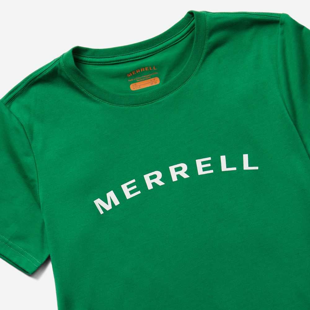 Camisas Merrell Wordmark Mujer Verdes | México-9823062