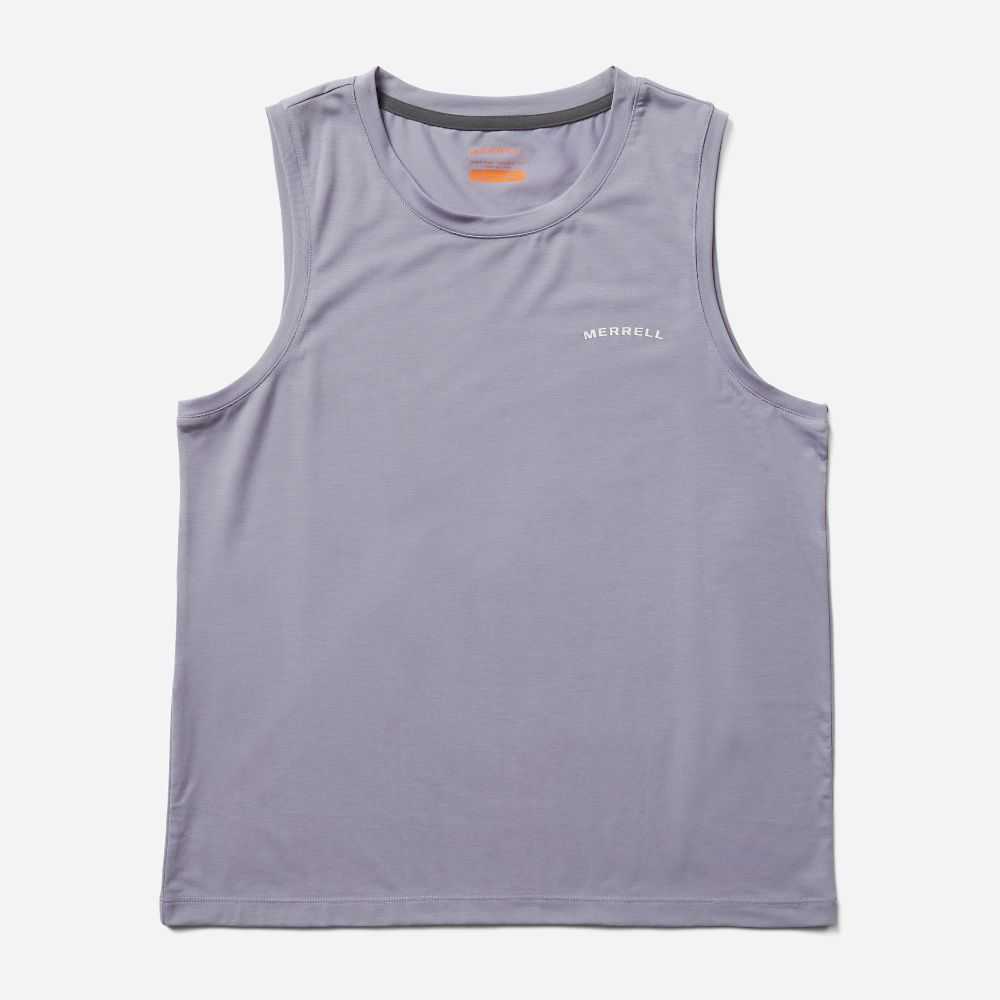 Camisetas Sin Mangas Merrell Tencel Mujer Plateados | México-8702693