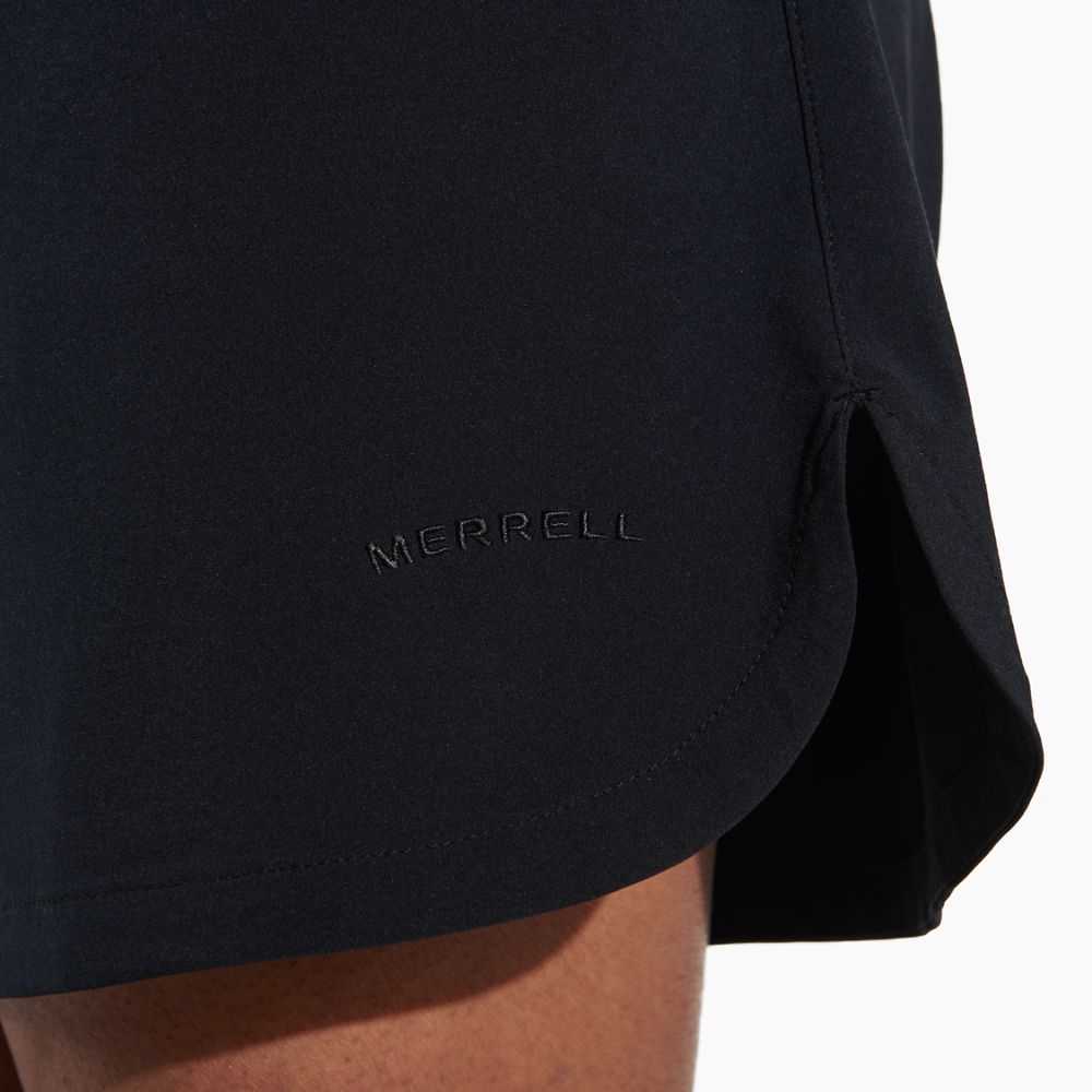 Pantalones Cortos Merrell Sierra Mujer Negros | México-3687046