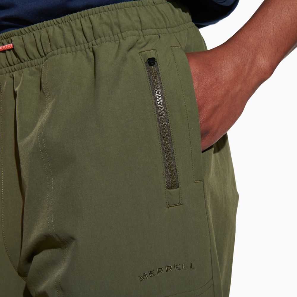 Pantalones Jogger Merrell Hayes Hombre Verde Oliva | México-7962648