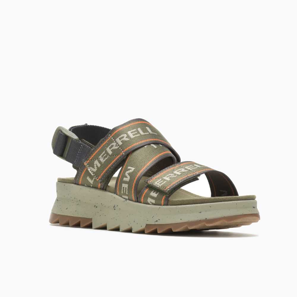 Sandalias Merrell Alpine Cush Backstrap Mujer Verde Oliva | México-8427632