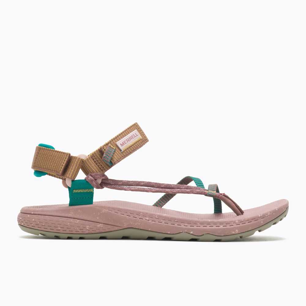 Sandalias Merrell Bravada Cord Wrap Mujer Rosas | México-6280723