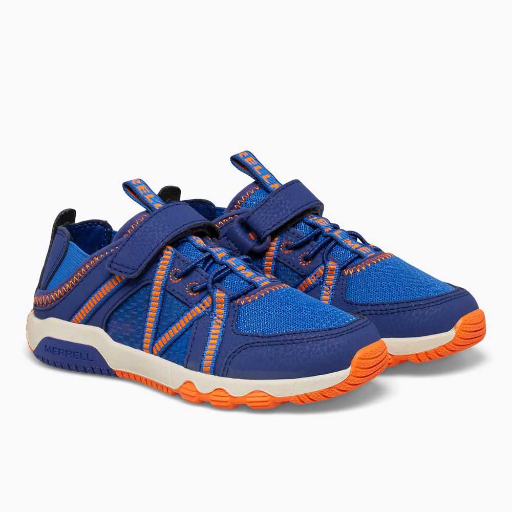 Sandalias Merrell Hydro Free Roam Niña Azul Marino Naranjas | México-9463607