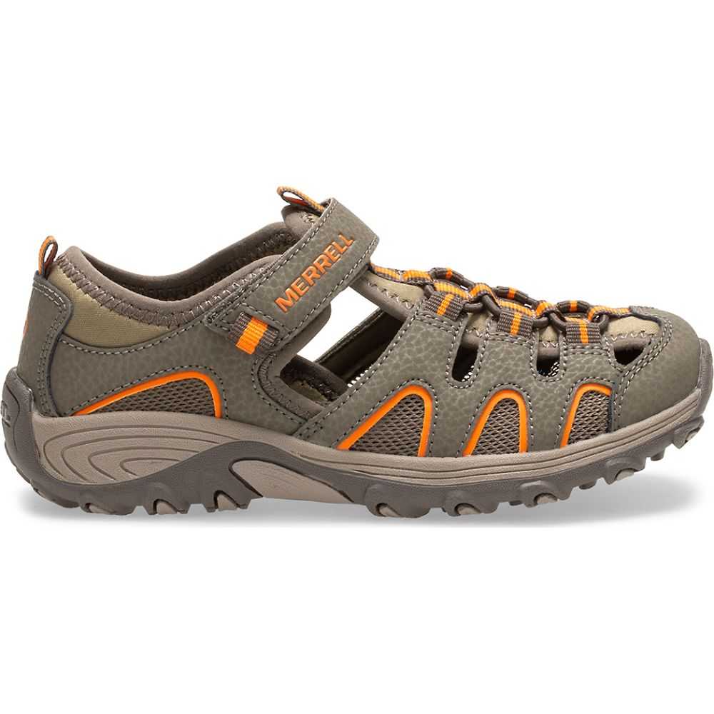 Sandalias Merrell Hydro H2O Niña Grises Naranjas | México-4326089