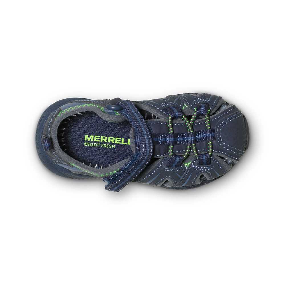 Sandalias Merrell Hydro Niña Azul Marino Verdes | México-2672436